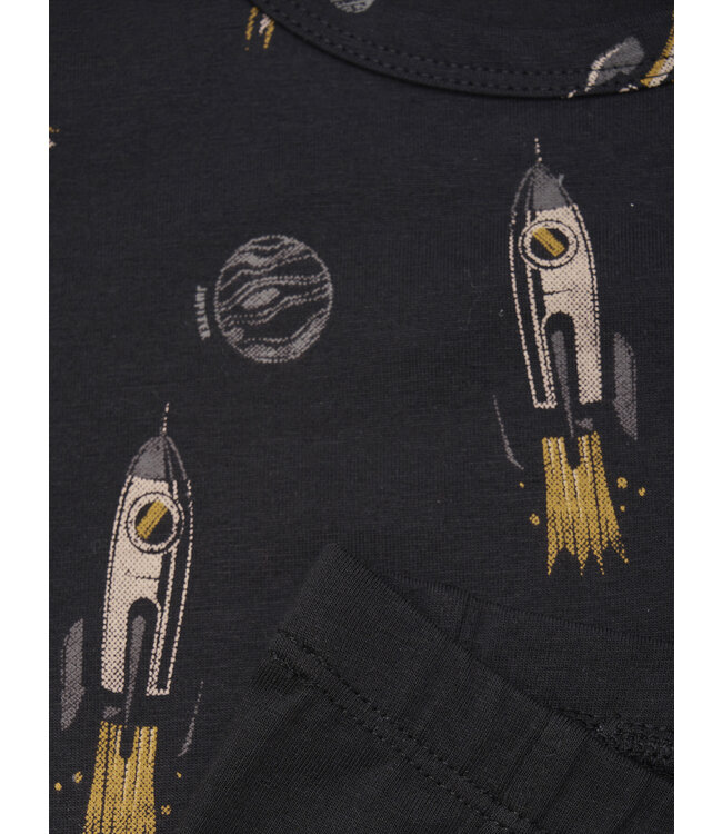 Minymo Set Unterhemd /  Boxershorts Weltraum Biobaumwolle