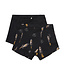 Minymo 2er Set Boxershorts Weltraum/unifarben Biobaumwolle