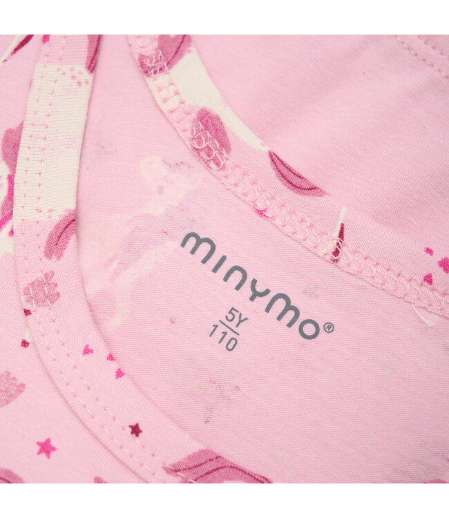 Minymo Set Unterhemd /  Panty Einhorn Biobaumwolle