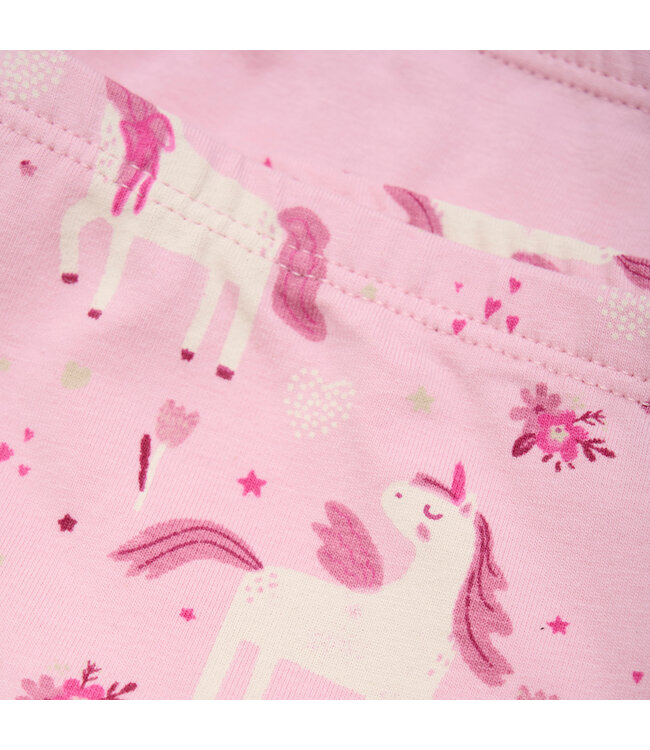 Minymo 2er Set Pantys Einhorn/unifarben Biobaumwolle