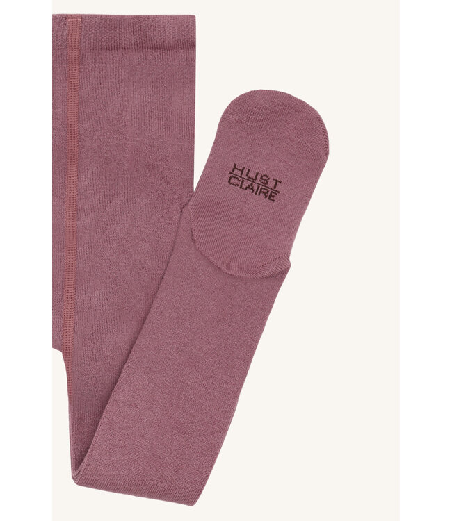 Hust and Claire Strumpfhose Foxie Doubleface Wolle/Bambusviskose pale mauve