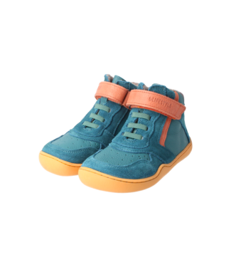 bLifestyle Barfussschuh anurafroschSTYLE petrol  Wollfleece