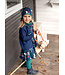 Enfant Terrible Drehkleid Pferdedruck - Kleid langarm - Biobaumwolle - dark cobalt-berry