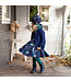 Enfant Terrible Drehkleid Pferdedruck - Kleid langarm - Biobaumwolle - dark cobalt-berry