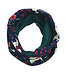 Enfant Terrible Wende Loop Schal Pferdedruck Biobaumwolle dark cobalt- smaragd