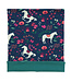 Enfant Terrible Wende Loop Schal Pferdedruck Biobaumwolle dark cobalt- smaragd