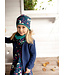 Enfant Terrible Wende Loop Schal Pferdedruck Biobaumwolle dark cobalt- smaragd