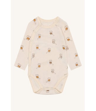 Hust and Claire Wickelbody Bo Maus langarm - Merinowolle off white