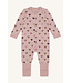 Hust and Claire Manu Pyjama Reissverschluss - Wolle/Bambus - Herzen adobe rose