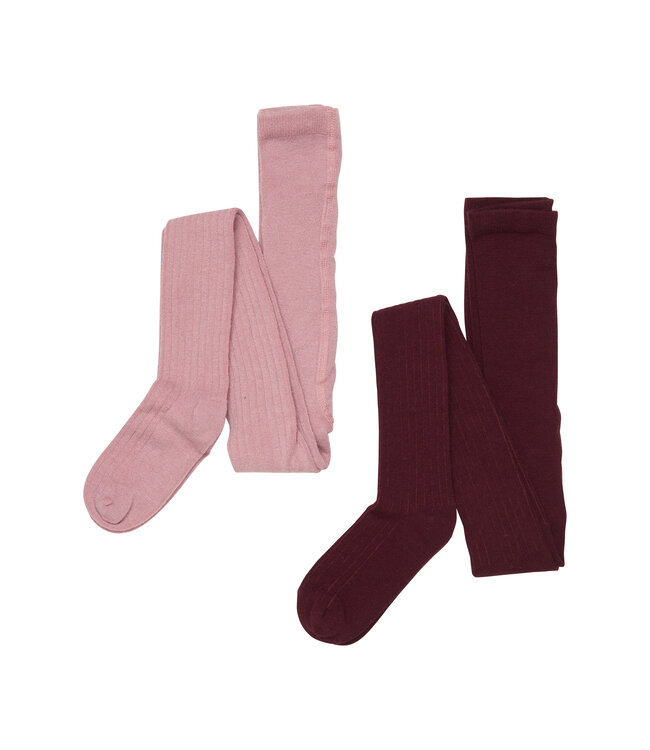 Minymo 2 er Pack Woll Mix Strumpfhosen burnished lilac