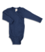 Engel Natur Wickelbody langarm Wolle/Seide navy blue