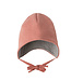 Disana disana Wollwalk Mütze mit Bindebänder - Merinowolle - Softpink