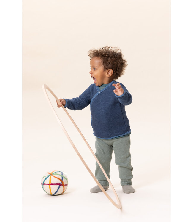 Disana disana Melange-Jacke - Strickjacke Merinowolle Eukalyptus