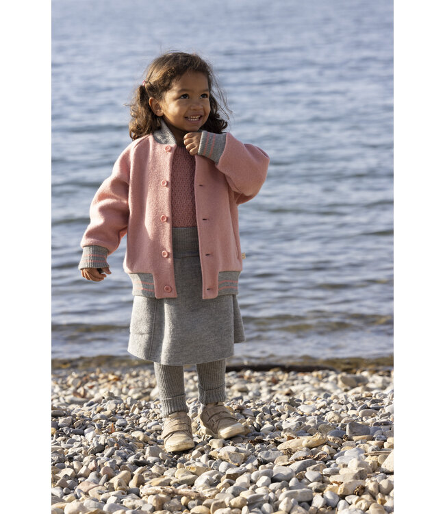 Disana Disana College Jacke - Wollwalkjacke - Softpink