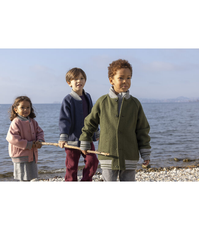 Disana Disana College Jacke - Wollwalkjacke - Oliv