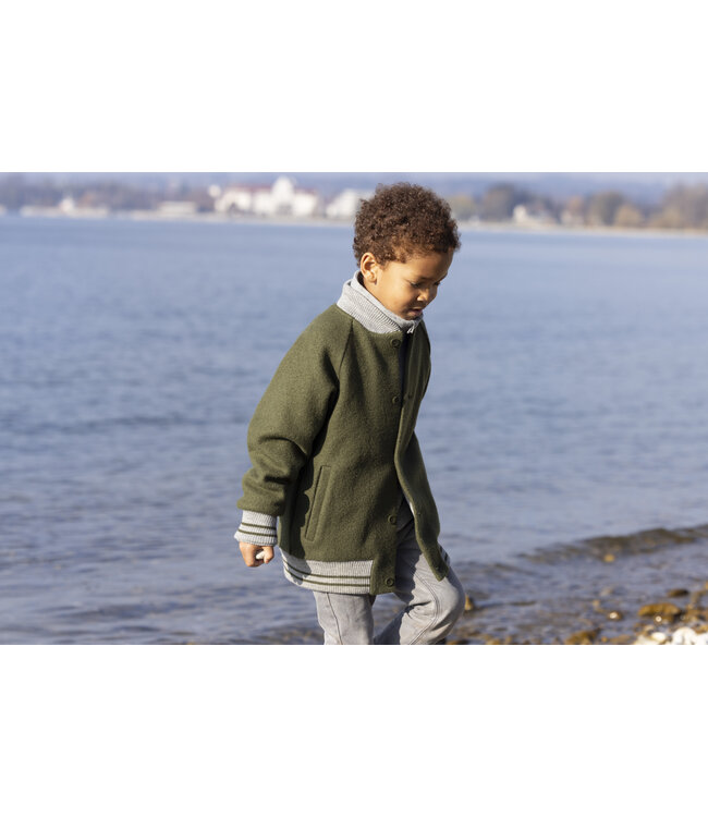 Disana Disana College Jacke - Wollwalkjacke - Oliv