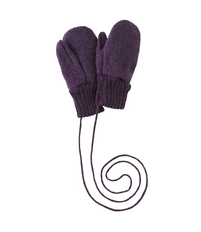 Disana disana Walkhandschuhe Merinowolle Aubergine