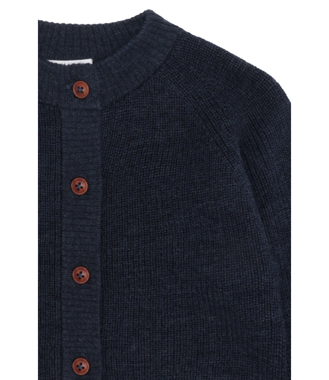 Hust and Claire Curi Woll Cardigan Merinowolle more navy