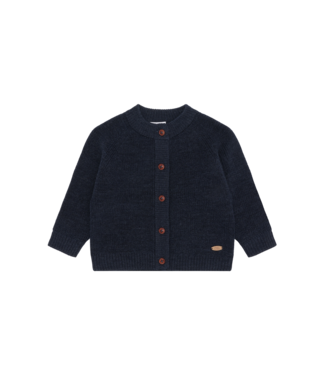 Hust and Claire Curi Woll Cardigan Merinowolle more navy