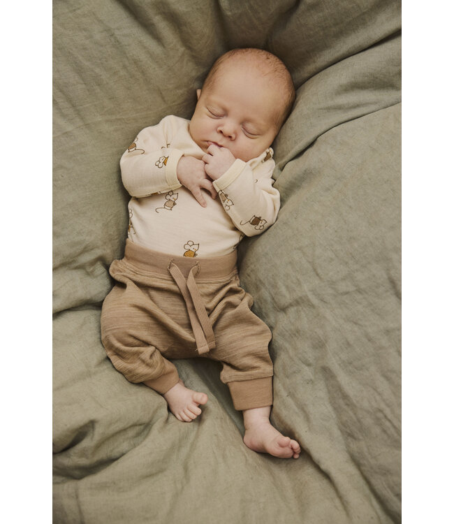 Hust and Claire Gaby Joggers Hose Wolle Bambus biscuit melange