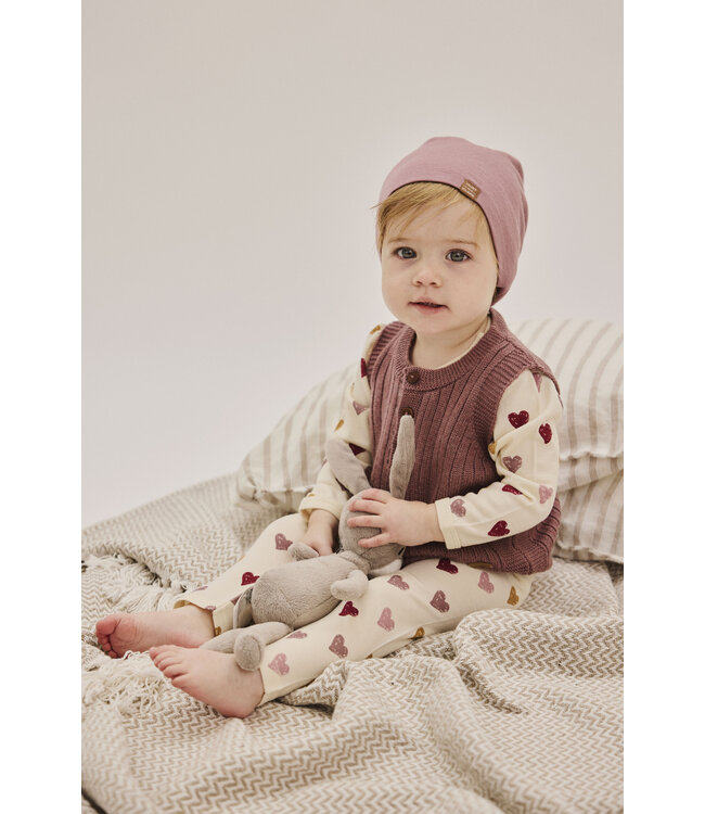 Hust and Claire Mütze Florio Wolle/Bambus pale mauve