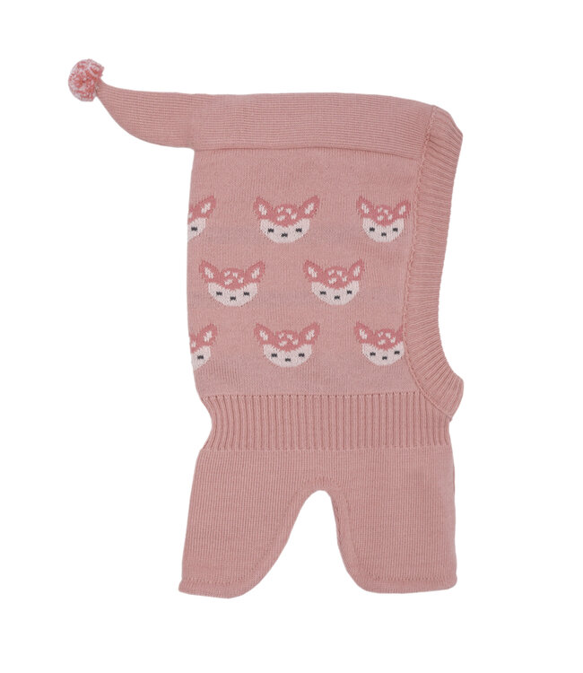 maximo Schlupfmütze mit Zipfel - Reh - Baumwolle rosa