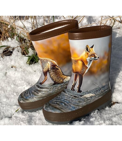 maximo Regenstiefel Fuchs Fotoprint Winterfutter