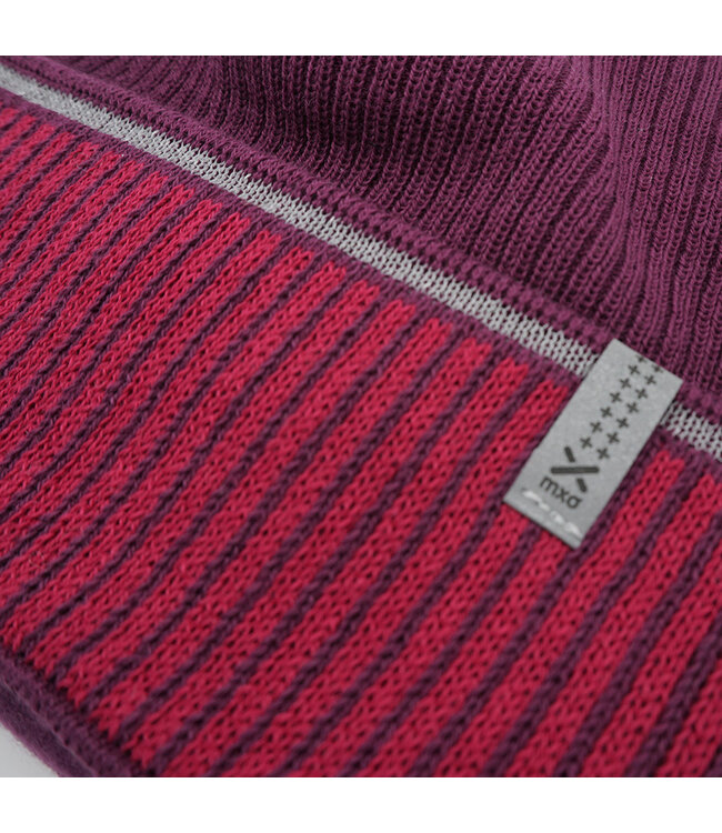 maximo Reflektierende Mütze cassis/rosso