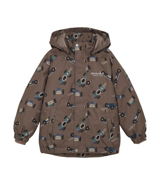 Minymo Winterjacke wasserwest - Rennauto - recycelt