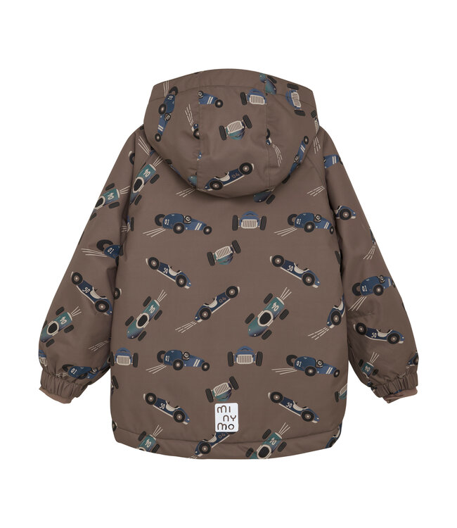Minymo Winterjacke wasserwest - Rennauto - recycelt