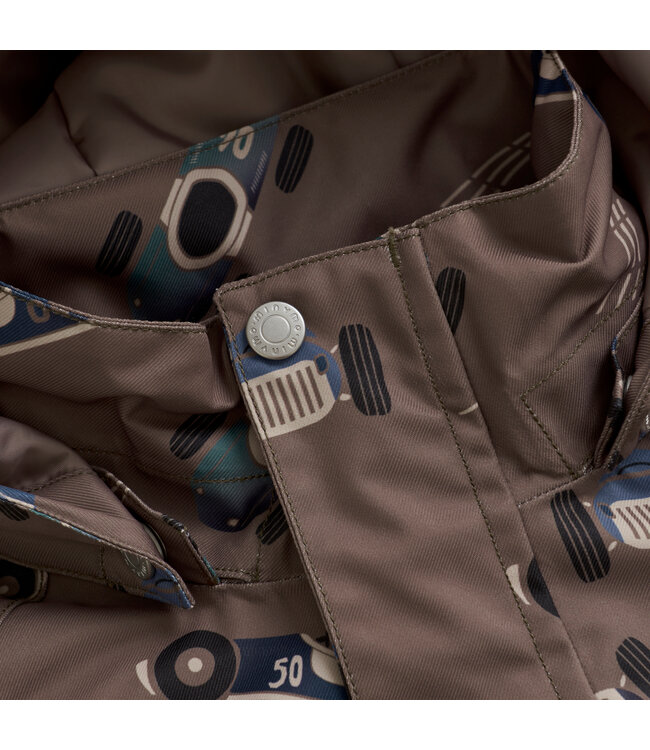 Minymo Winterjacke wasserwest - Rennauto - recycelt