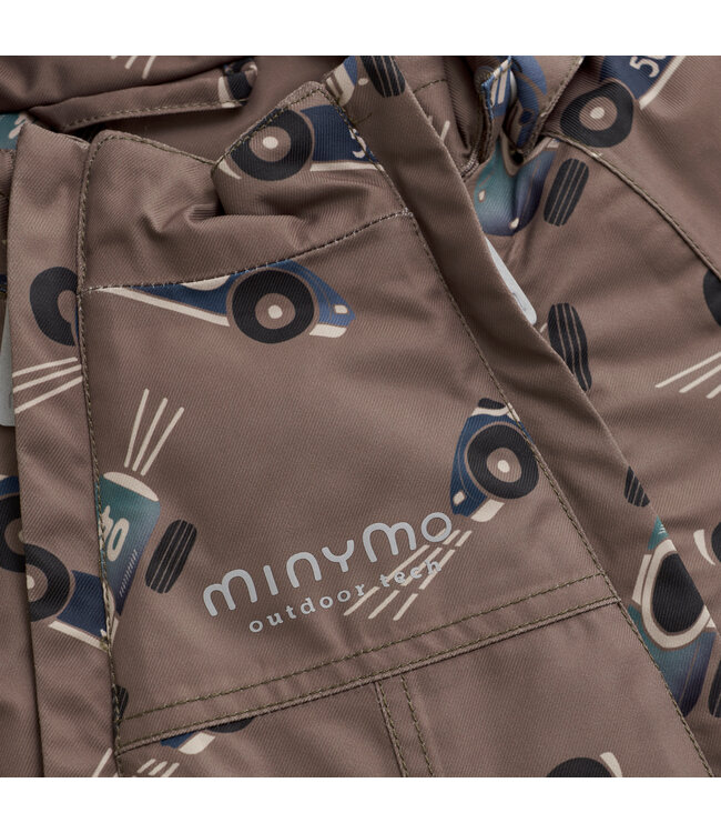 Minymo Winterjacke wasserwest - Rennauto - recycelt