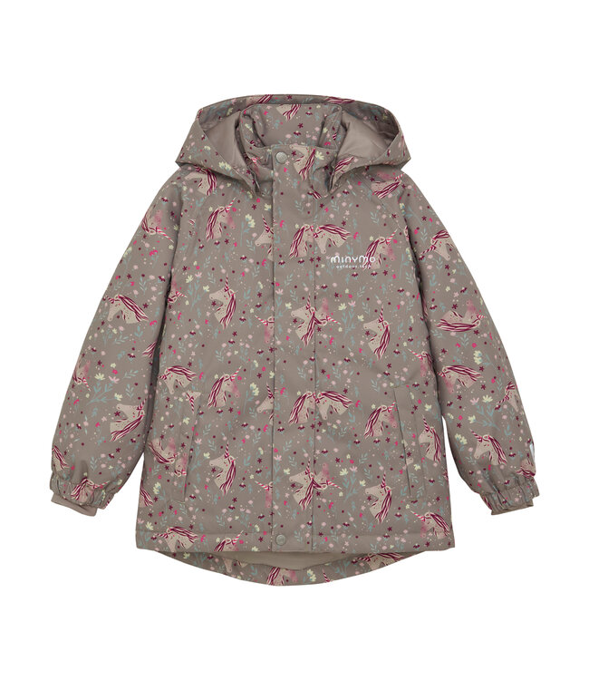 Minymo Winterjacke wasserwest - Einhorn - recycelt
