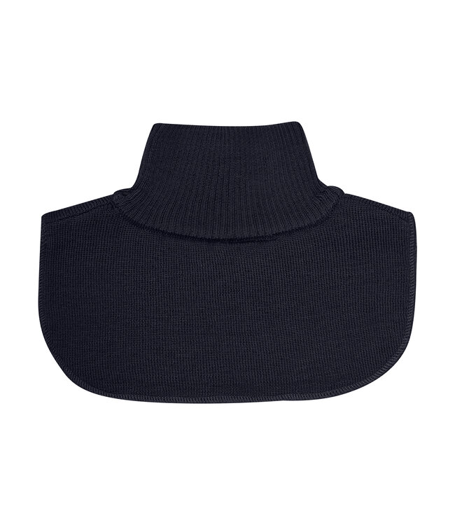 Minymo Halswärmer - Loop mit Kragen - Wollmix navyblau