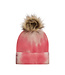 Minymo Mütze Batikstil und abnehmbarem Bommel withered rose