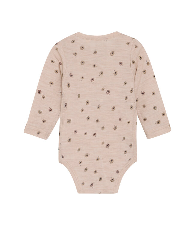 CeLaVi Body langarm Merinowolle Blumen rose dust