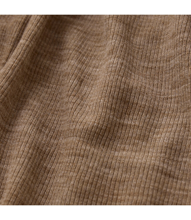 CeLaVi Body langarm Merinowolle uni gerippt cocoa creme