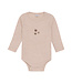 CeLaVi Body langarm Merinowolle Blumen gerippt dusty rose