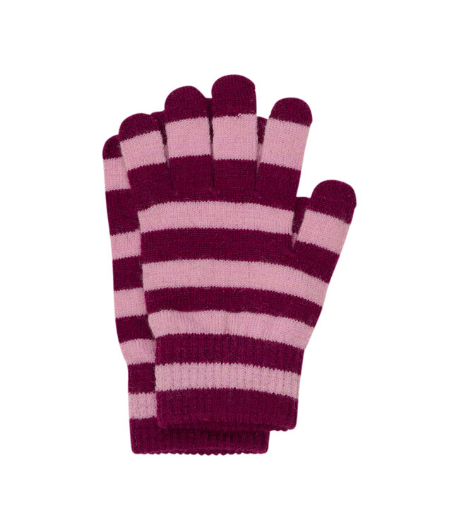 Minymo 3 er Pack Fingerhandschuhe Wollmix magic pink