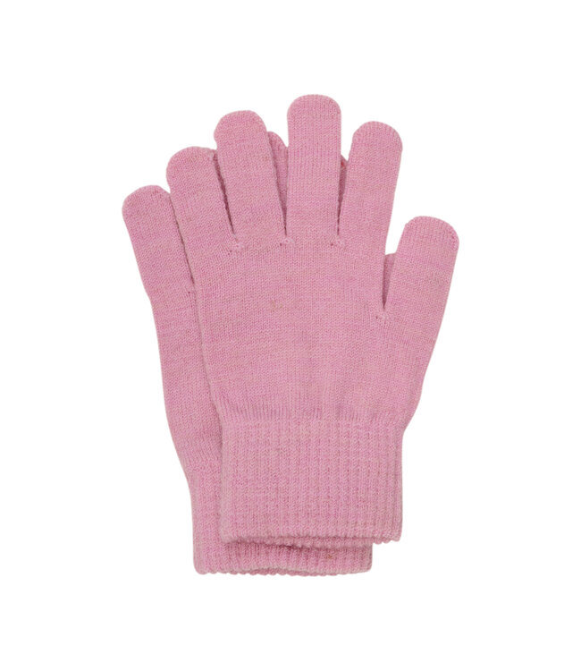 Minymo 3 er Pack Fingerhandschuhe Wollmix magic pink