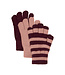 Minymo 3 er Pack Fingerhandschuhe Wollmix catawba grape