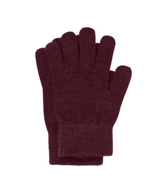 Minymo 3 er Pack Fingerhandschuhe Wollmix catawba grape