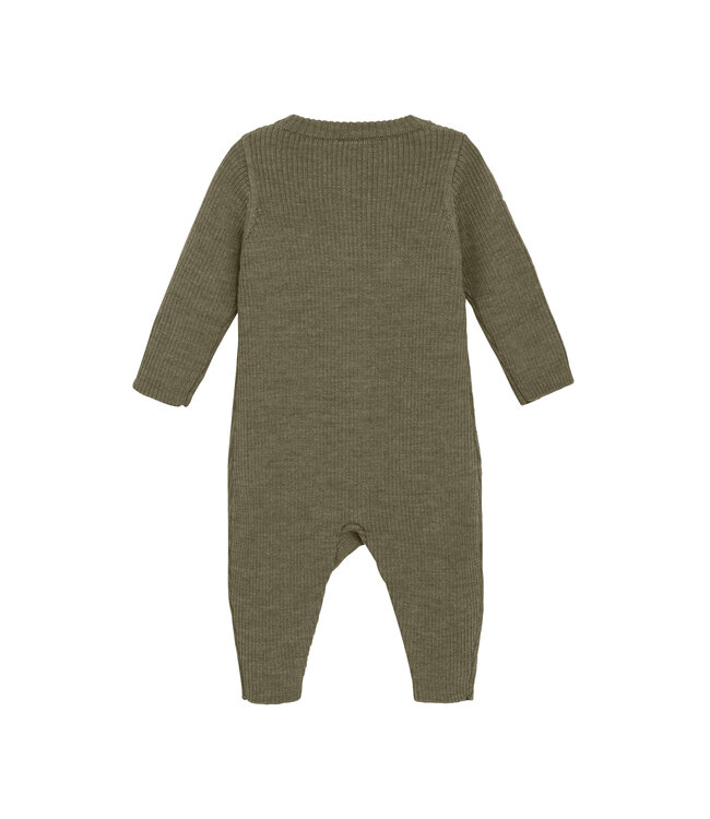 CeLaVi Strickanzug Merinowolle dusky green