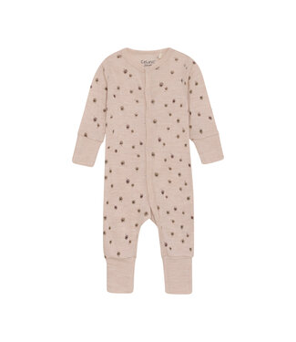 CeLaVi Pyjama Merinowolle Blumen rose dust