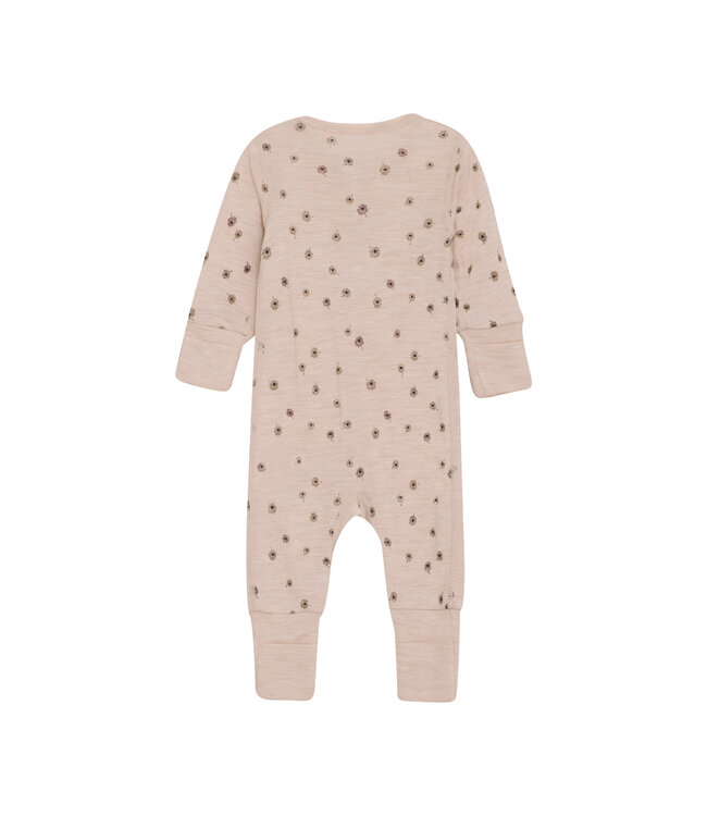CeLaVi Pyjama Merinowolle Blumen rose dust
