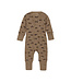 CeLaVi Pyjama Merinowolle Traktor cocoa creme