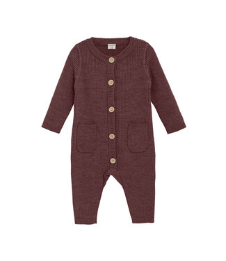 CeLaVi Strickanzug Merinowolle marron