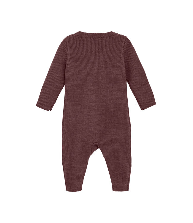 CeLaVi Strickanzug Merinowolle marron