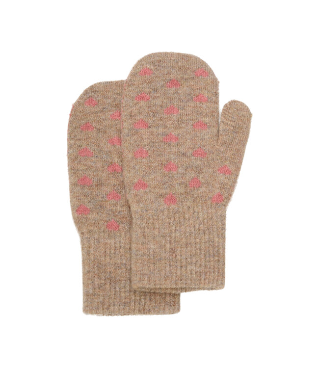 CeLaVi 2 er Pack Fäustlinge Wollmix brick dust