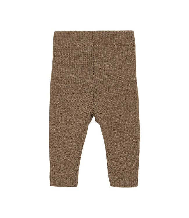 CeLaVi Wollleggings Merinowolle gerippt cocoa creme